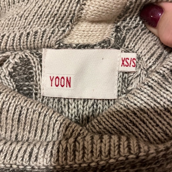 Anthropologie Yoon Boho Knit Poncho Cape Sweater, size XS/S - Picture 8 of 9